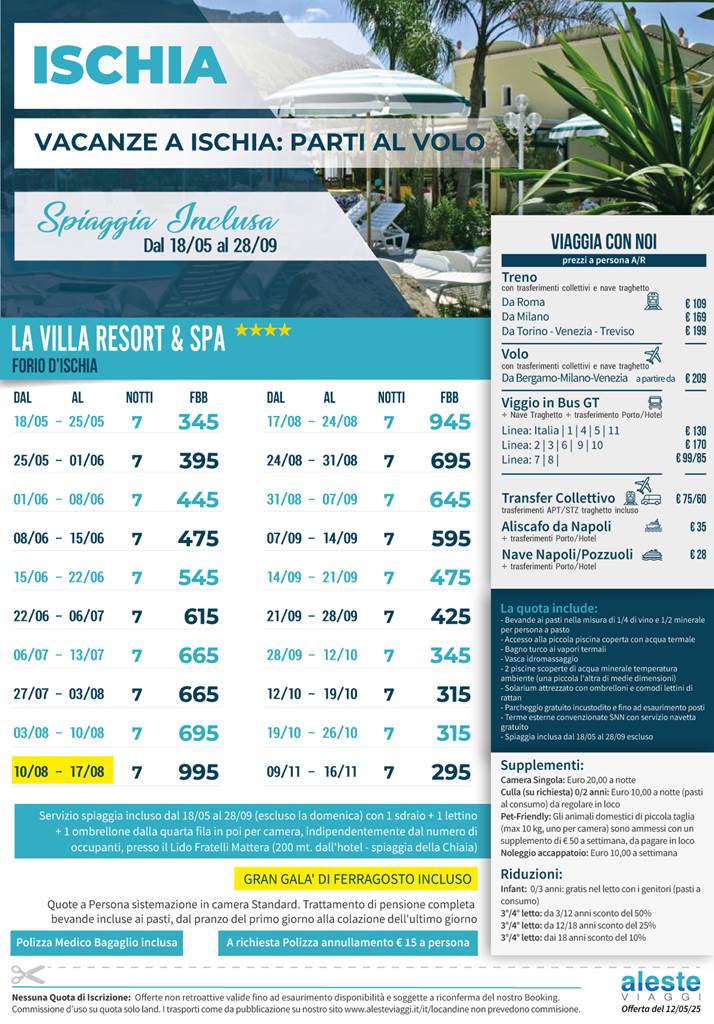 la villa resort 2025 3 spiaggia inclusa