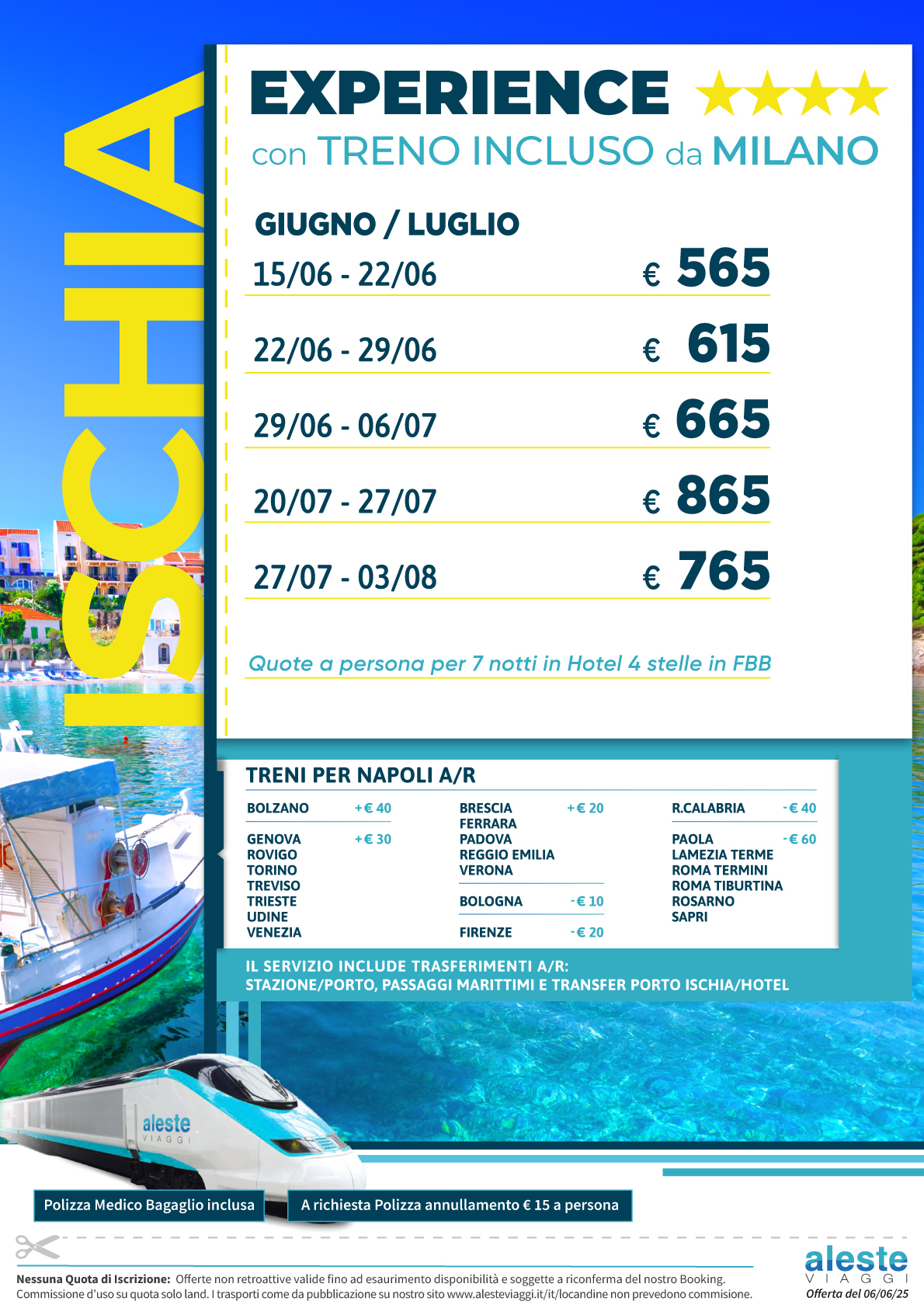 treno exp4s giugno luglio 2025