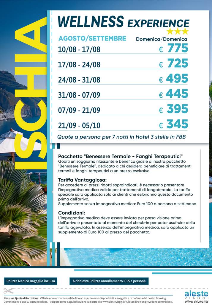2025 ischia well exp agosto settembre